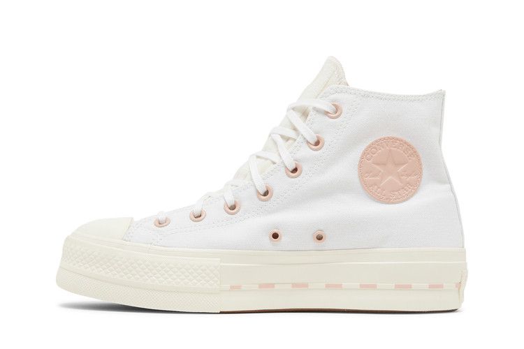 Кроссовки Converse Wmns Chuck Taylor All Star Lift High, White Pink Clay — фото 3