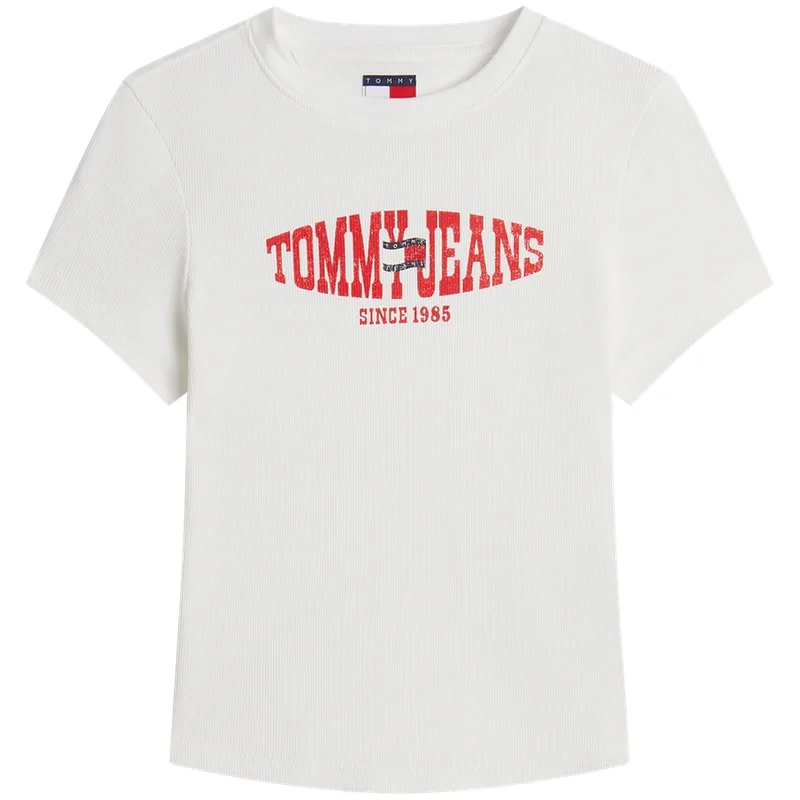 Футболка женская с круглым вырезом Tommy Hilfiger, White YBL