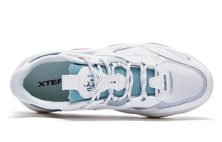 XTEP Кроссовки для скейтбординга Dark Current 2.0 Slip Resistant Abrasion Resistant мужские белые — фото 4