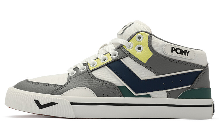 

Кроссовки PONY Atop Skateboarding Shoes Men Low-top Grey/white, серый