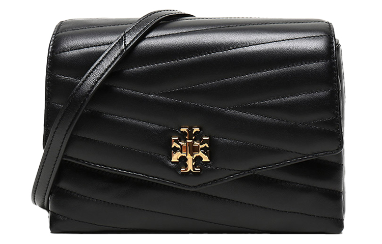 

TORY BURCH Кожаная женская сумка кросс-боди черная