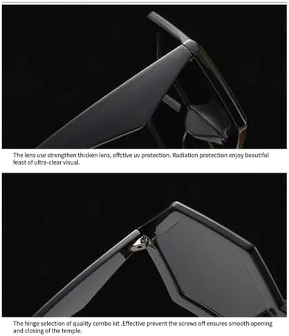 

Солнцезащитные очки в стиле ретро Polygon 2027 для женщин, градиентные линзы, защита от УФ-излучения UV400 для мужчин, двухцветные солнцезащитные очки MTZJH, 2