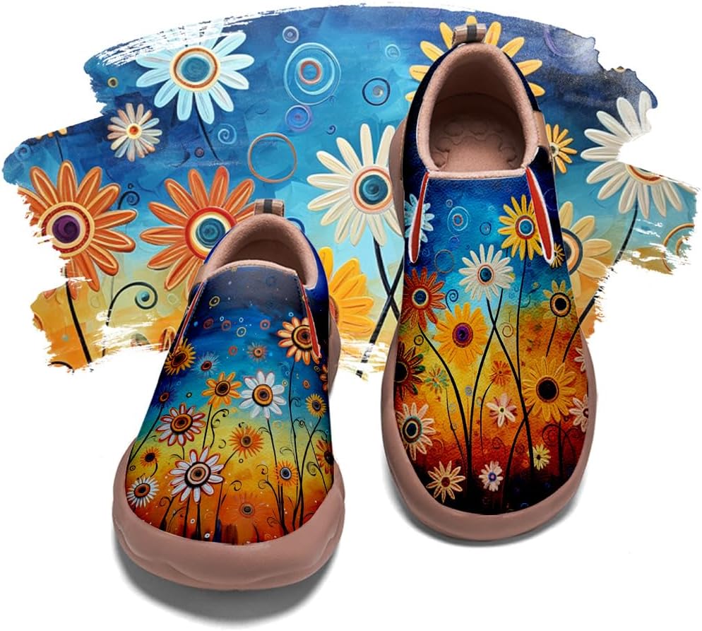 

Мужские раскрашенные обувь для путешествий, повседневные лоферы, прогулочные слипоны, удобные модные кроссовки с художественным дизайном Onehorse, Art-11