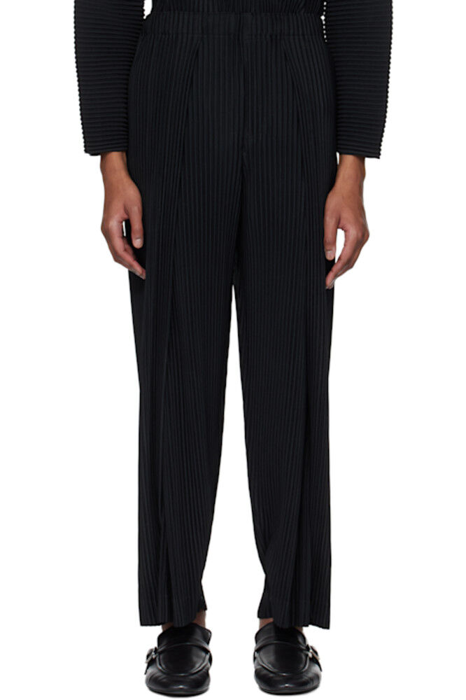 

Черные брюки со складками 1 HOMME PLISSÉ ISSEY MIYAKE