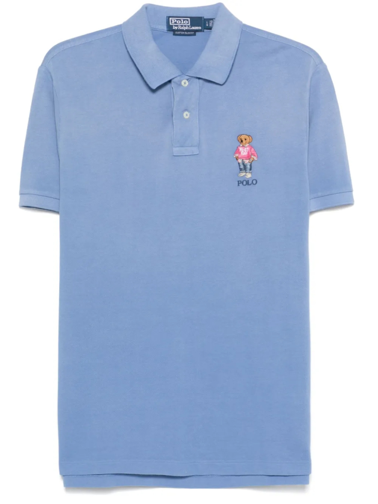 

Рубашка поло Polo Ralph Lauren Polo с нашивкой «Медведь», синий