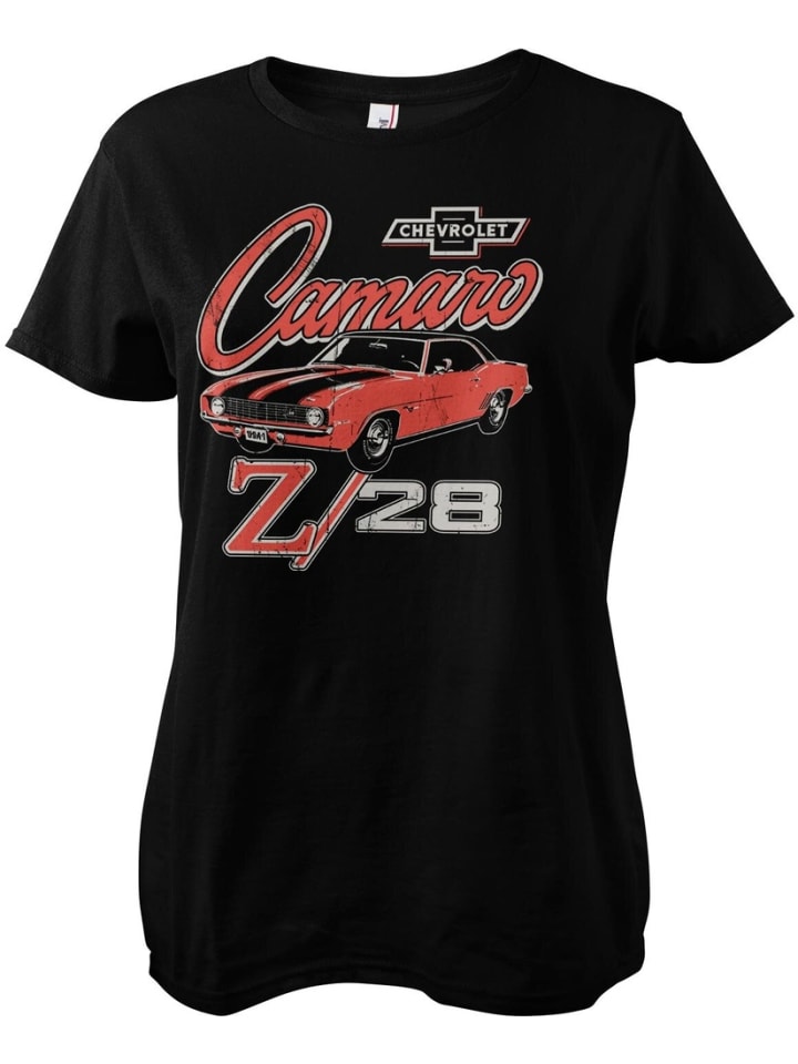 

Футболка Chevrolet Z/28 Girly Tee черного цвета Camaro, Черный, Футболка Chevrolet Z/28 Girly Tee черного цвета Camaro