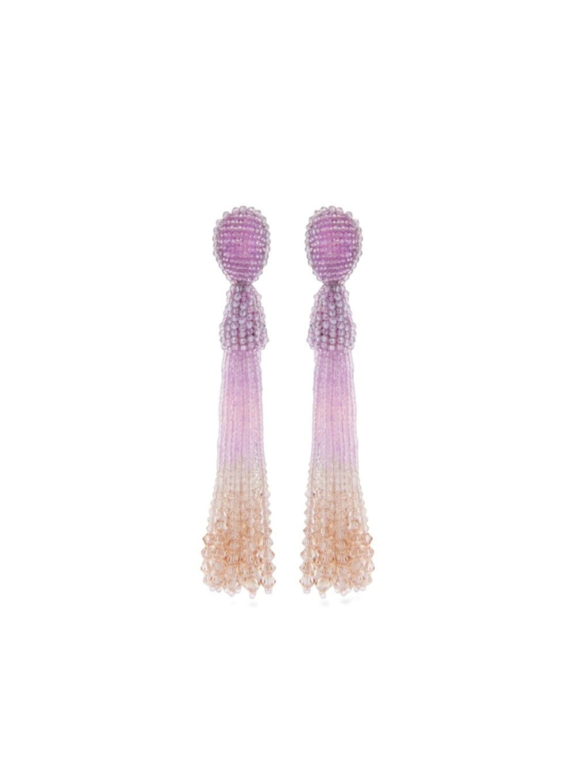 

Серьги-клипсы Beaded Ombre Oscar de la Renta, фиолетовый