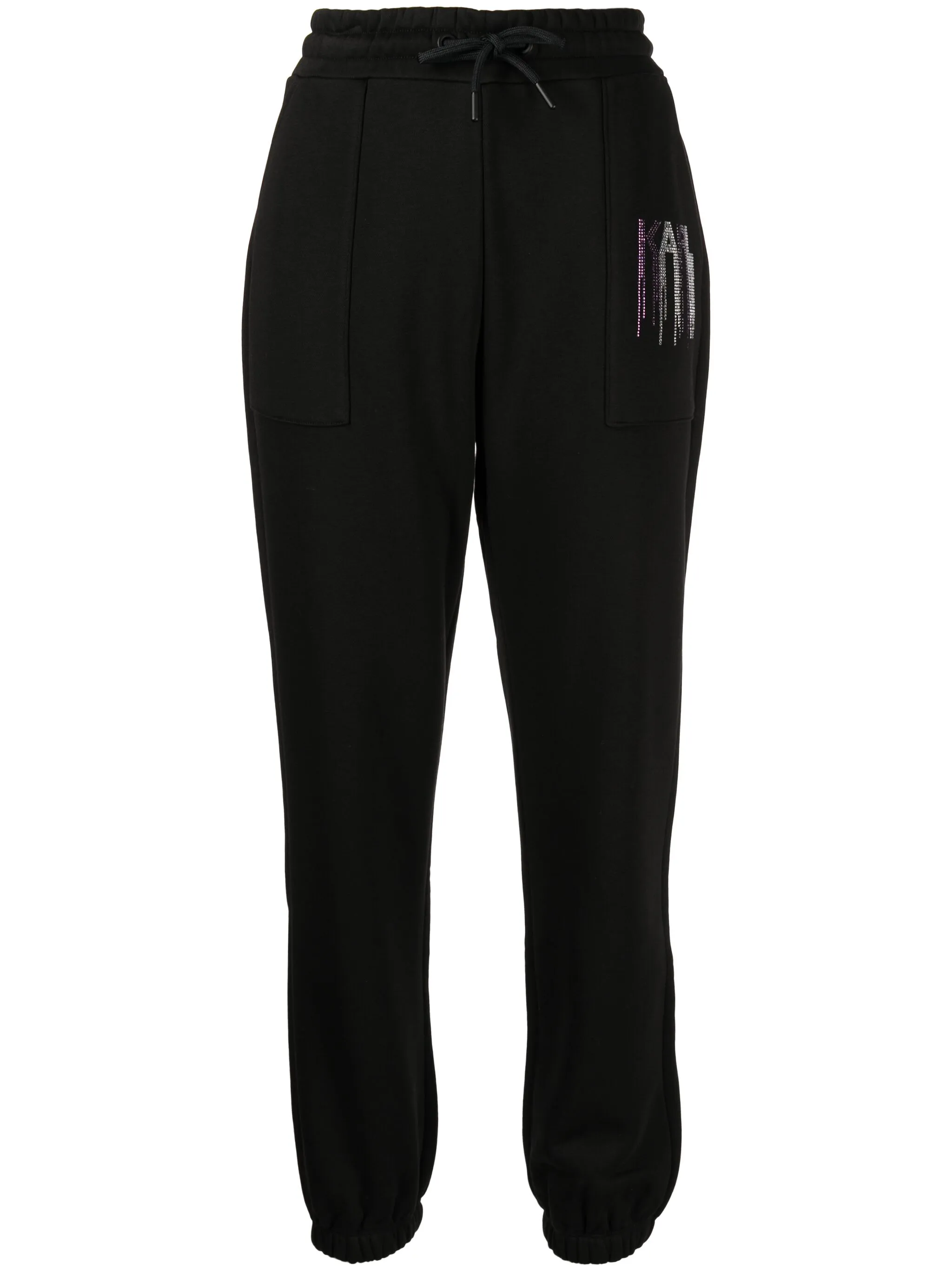 

Спортивные брюки с логотипом и стразами Karl Lagerfeld, черный