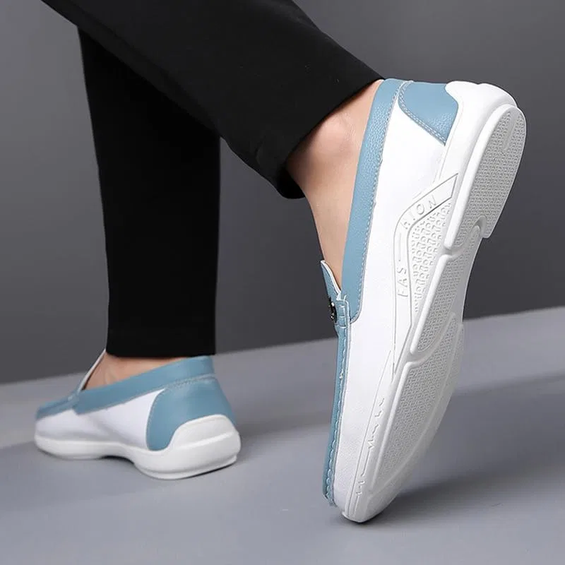 Мужские лоферы на мягкой подошве, Leather Soft Sole, белый GHTRHSB — фото 3