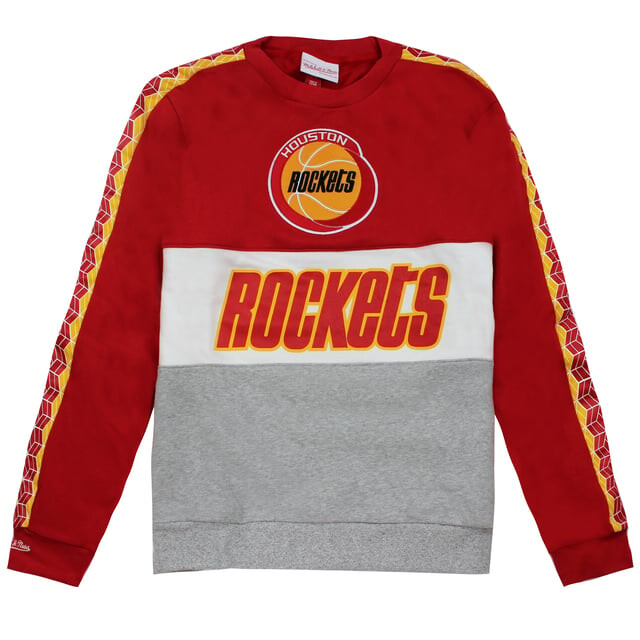 

Флисовый мужской свитер Mitchell & ness Houston Rockets NBA с лучшим бомбардиром НБА Mitchell And Ness, красный