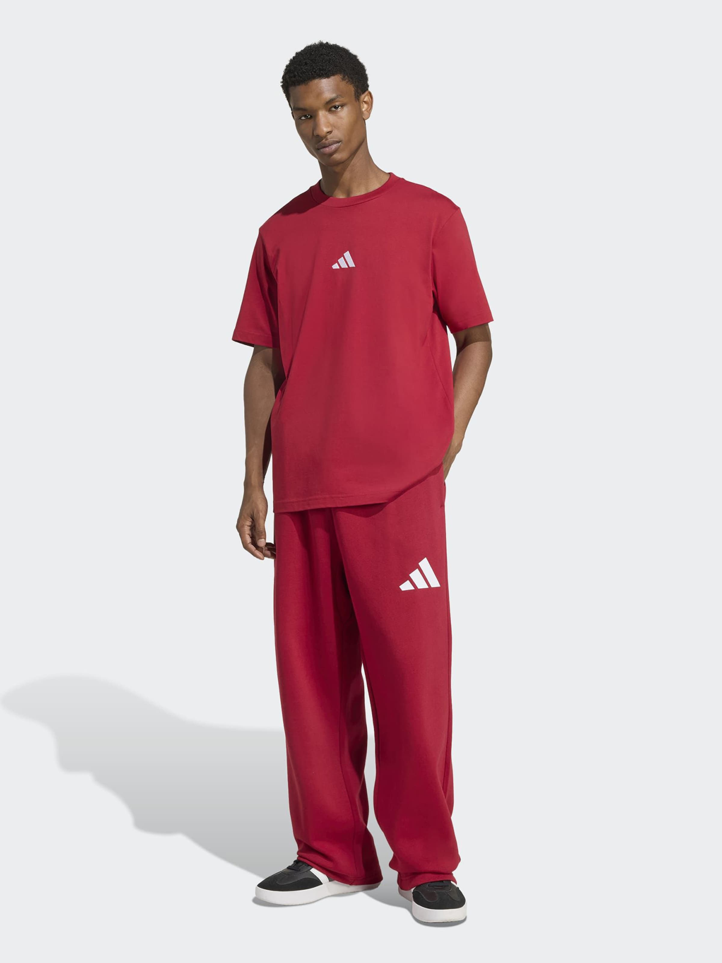 Adidas Sportswear Футболка Performance 'Essentials' в цвете Cranberry — фото 3
