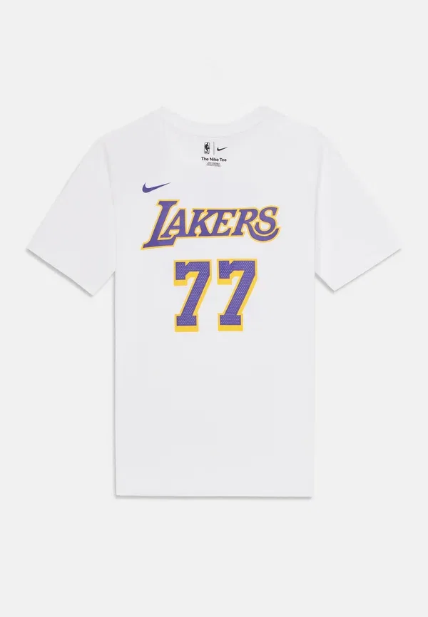 Футболка Nike Performance NBA Los Angeles Lakers Luka Doncic Icon Tee Print T-Shirt, белый — фото 3