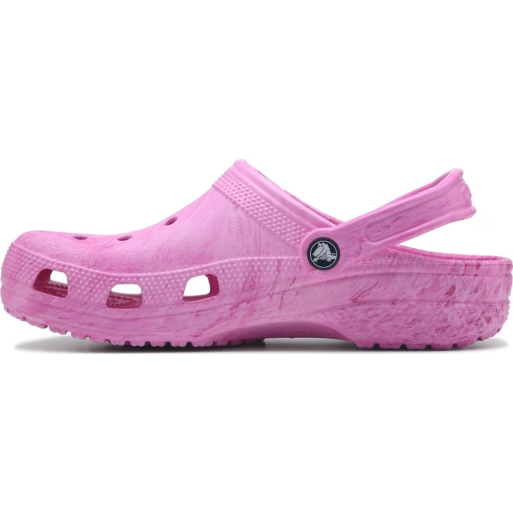 Сабо Crocs с водянистым мраморным узором, watercolor pink — фото 3