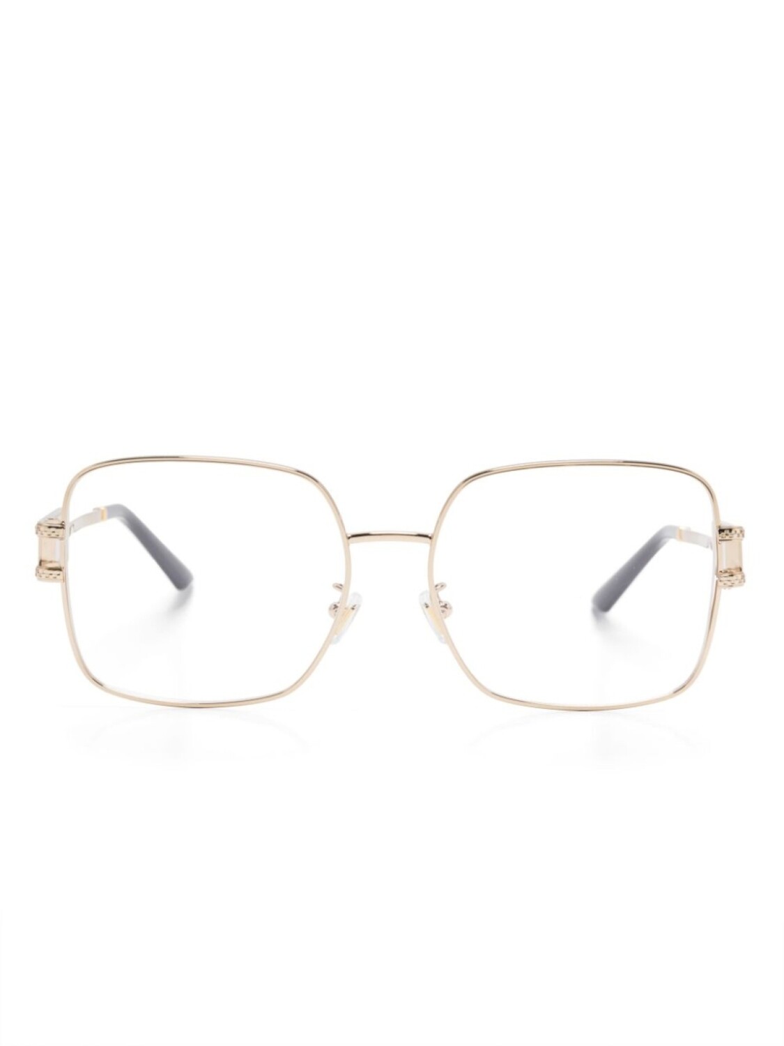 

Очки в массивной оправе Versace Eyewear, золотой