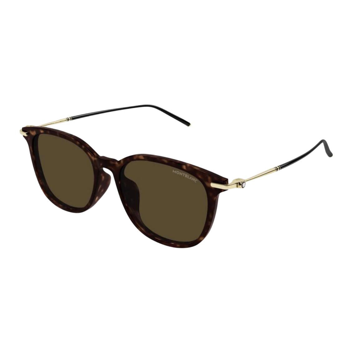 

MONTBLANC Солнцезащитные очки квадратной формы, Tortoiseshell