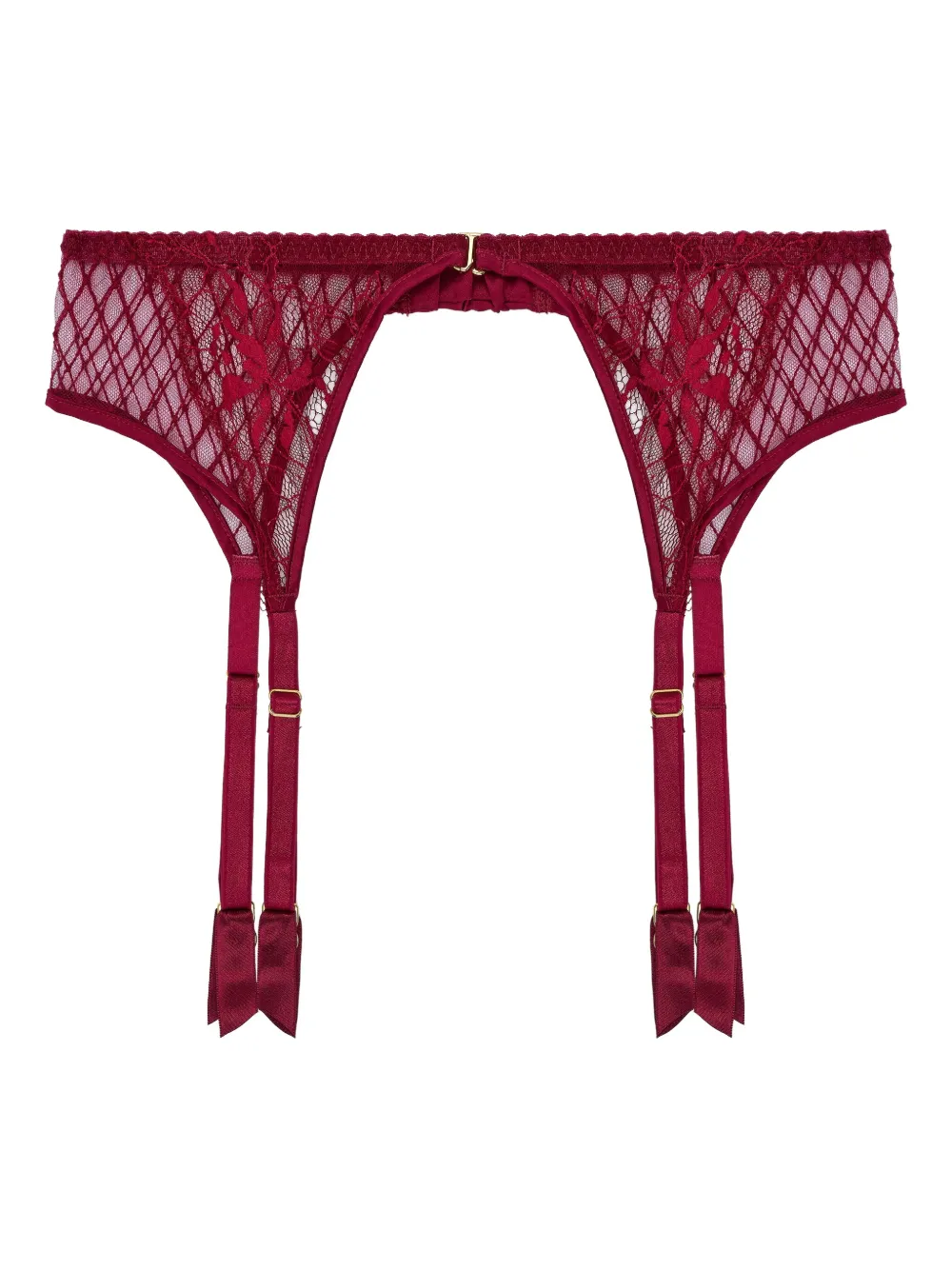 

Пояс для чулок с кружевом Fleur Of England, красный