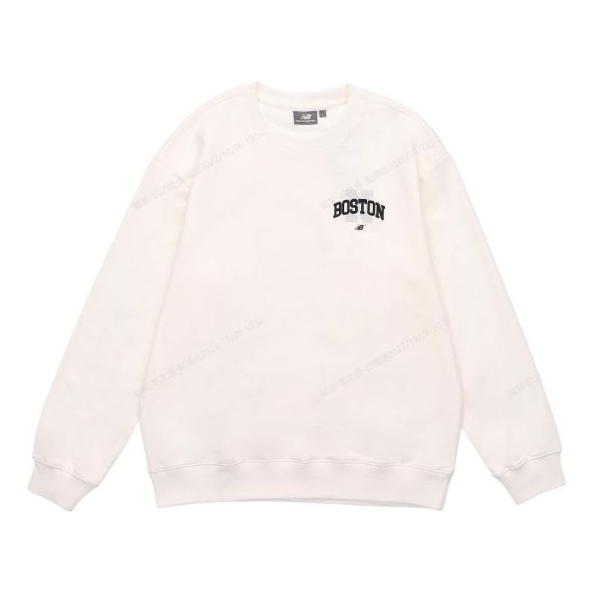 

Свитер New Balance Logo Sweatshirt 'White', белый