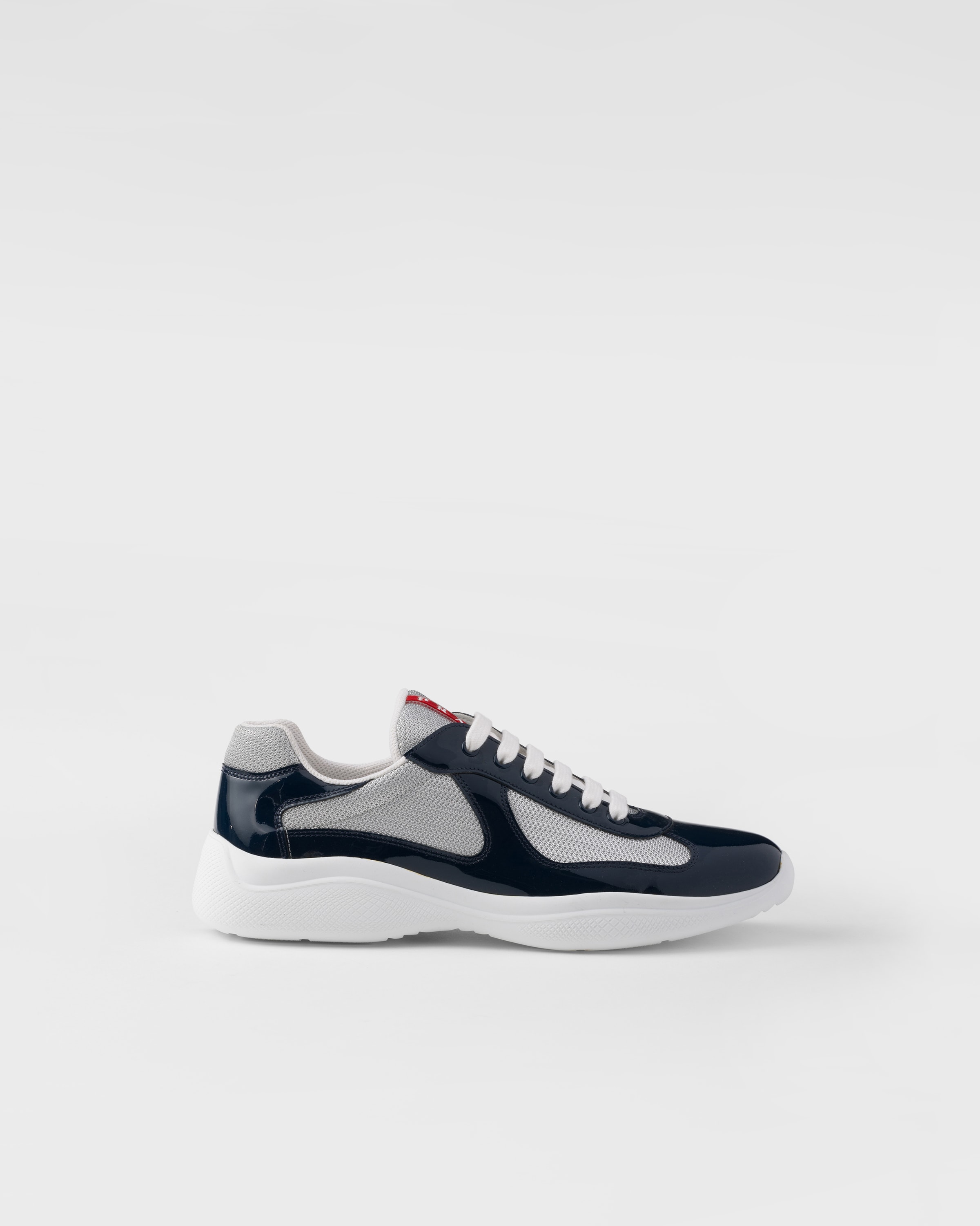 Кроссовки Prada America's Cup из лакированной кожи и технической ткани, синий — фото 2