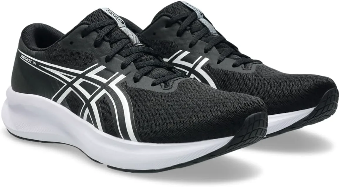Мужские кроссовки для бега ASICS Patriot 14, черно-белый — фото 2