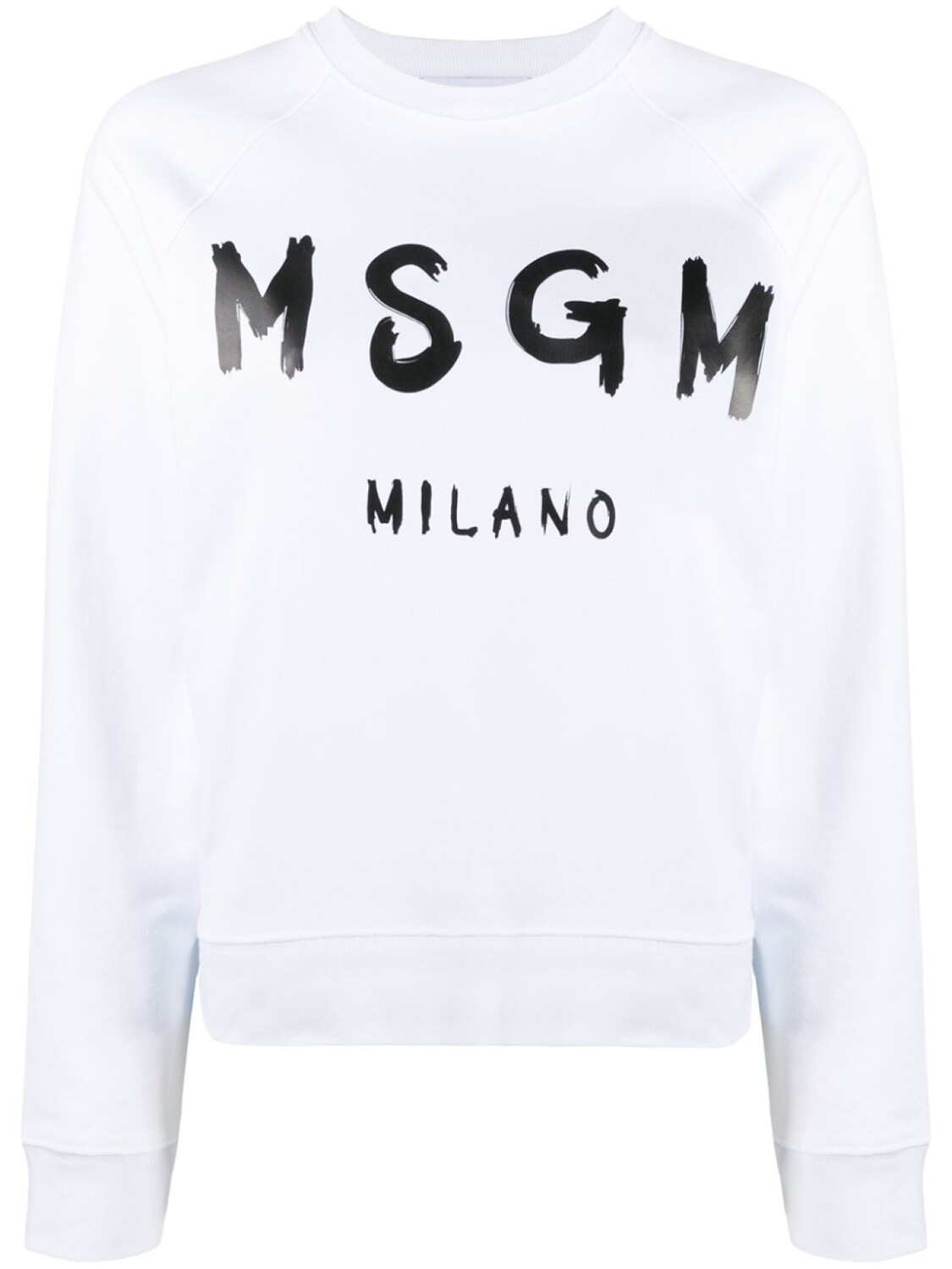

Толстовка с логотипом и рукавами реглан MSGM, белый