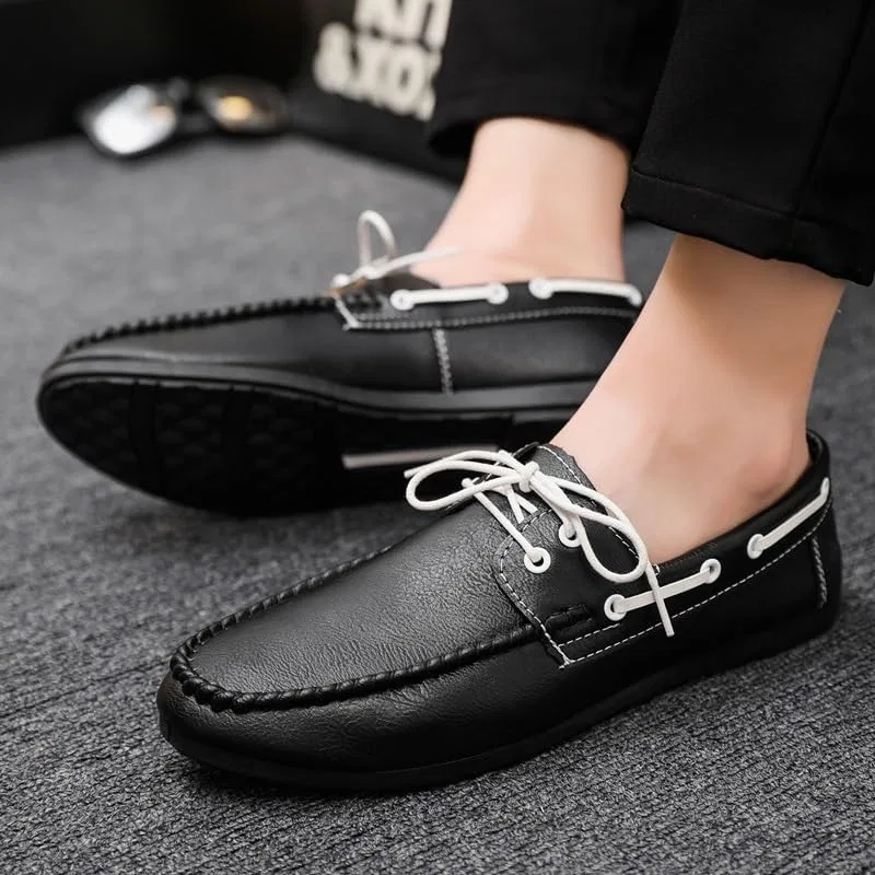 Лоферы кожаные Luxury Men Loafers, черный UOPYNE — фото 2