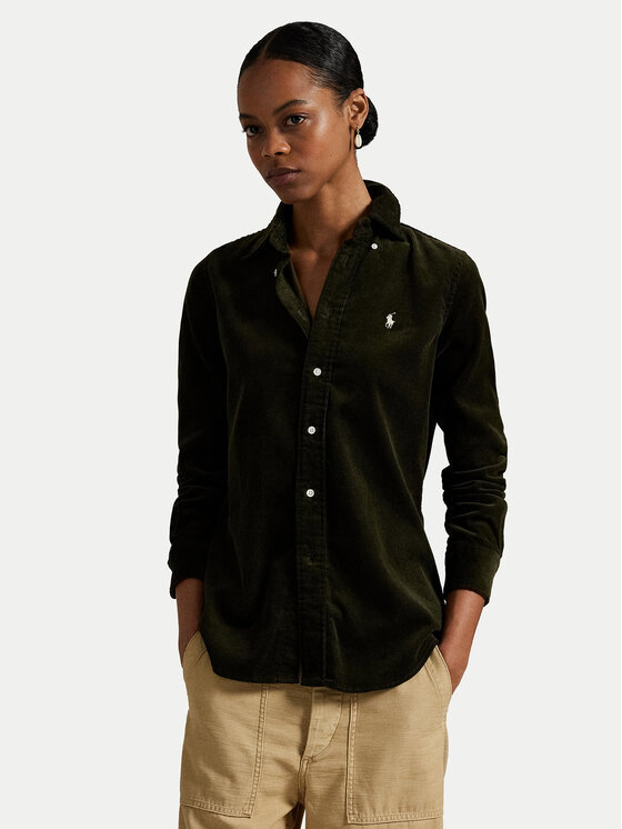 

Рубашка slim fit 211971526001 Polo Ralph Lauren, зелёный