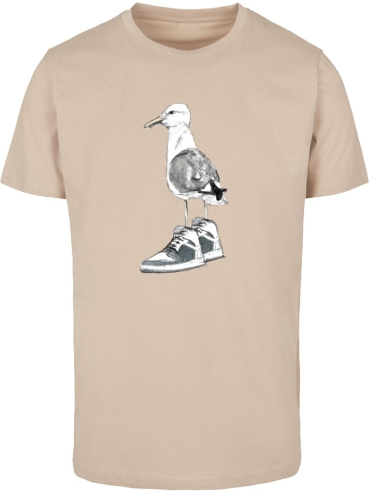 

Кроссовки Seagull Sneakers Tee бежевого цвета Mister Tee