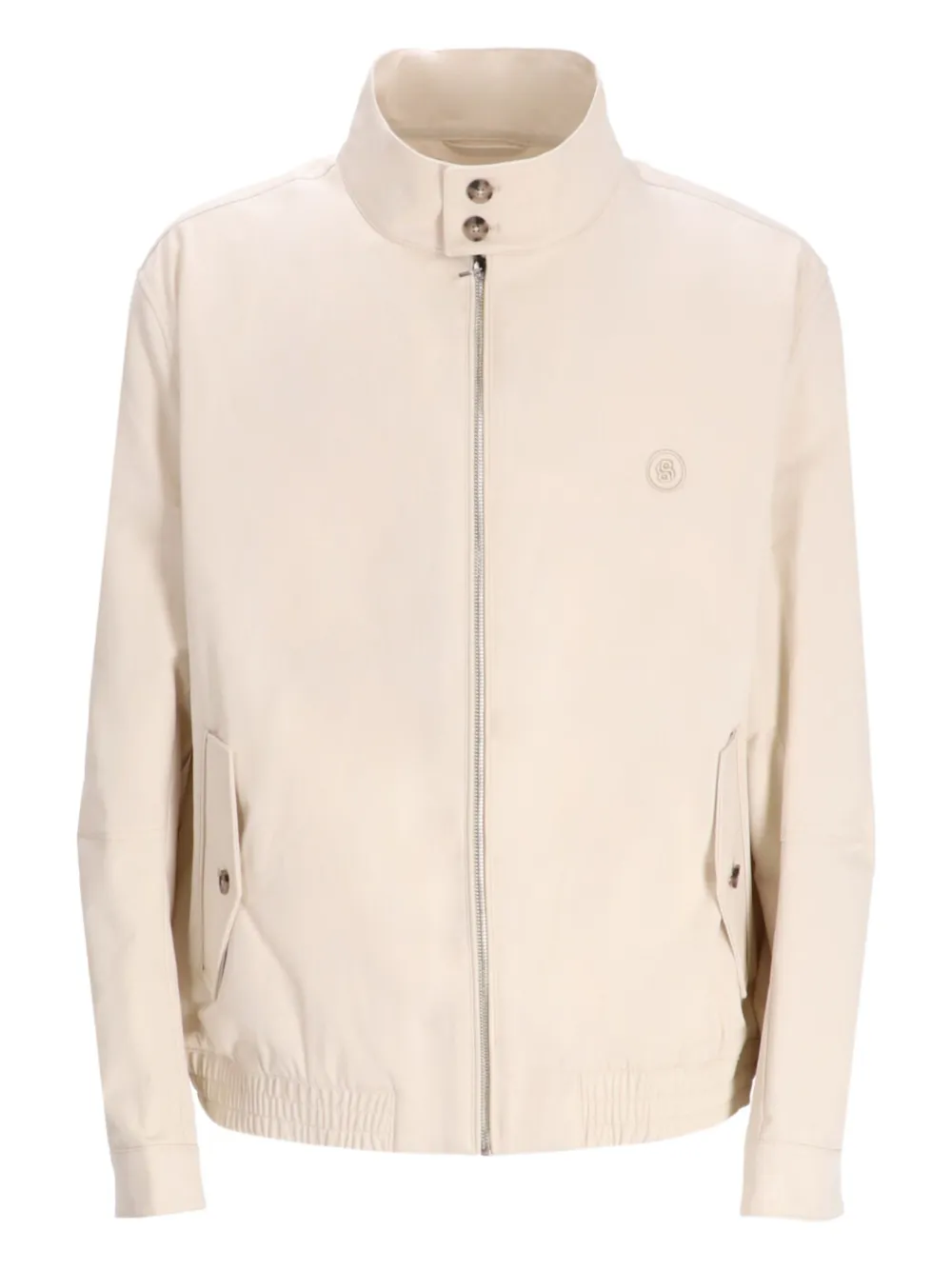 

Куртка на молнии с высоким воротником Boss, белый