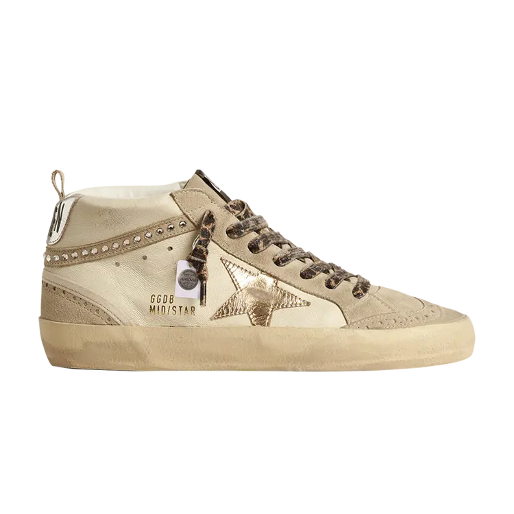 Кроссовки Golden Goose Swarovski x Golden Goose Wmns Mid Star, кремовый