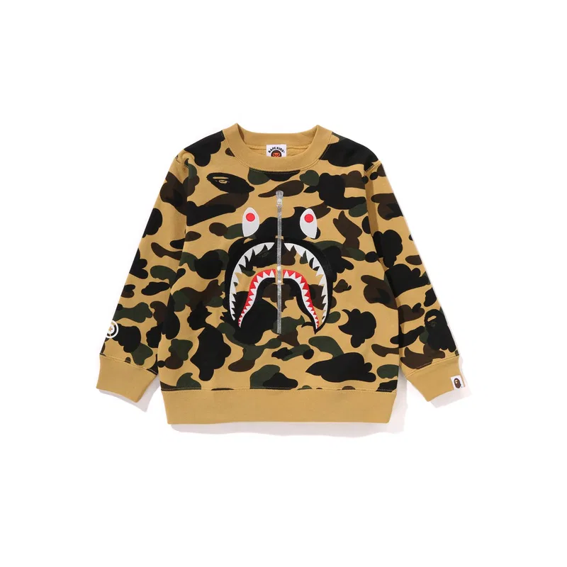 Детский свитшот A Bathing Ape зеленый — фото 3