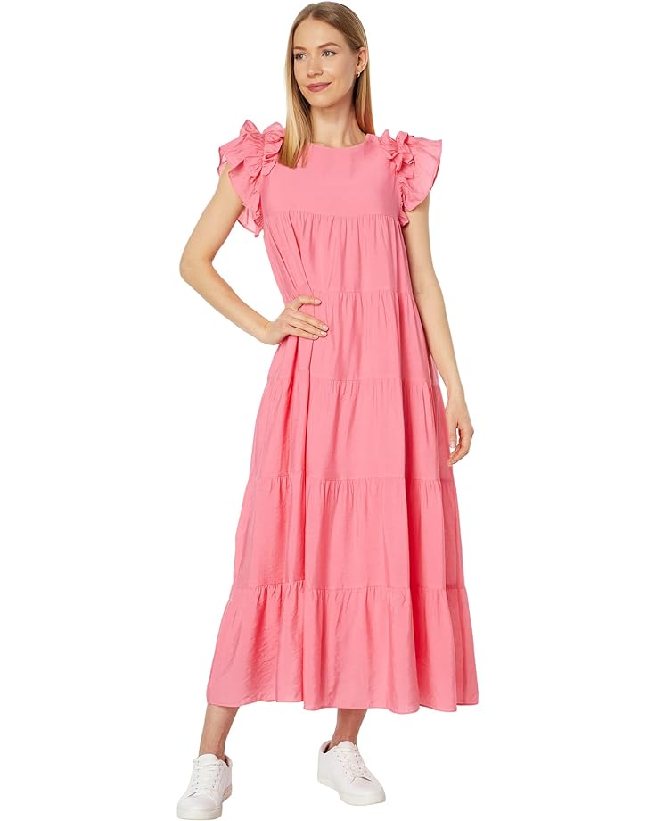 

Платье English Factory Tiered Ruffle Maxi, цвет Roses