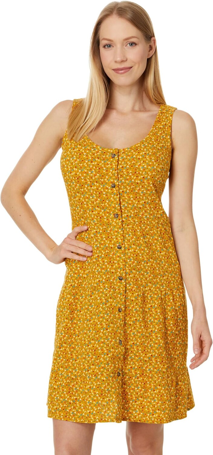 

Платье Toad&Co Manzana Tiered Sleeveless Dress, цвет Pollen Small Floral Print