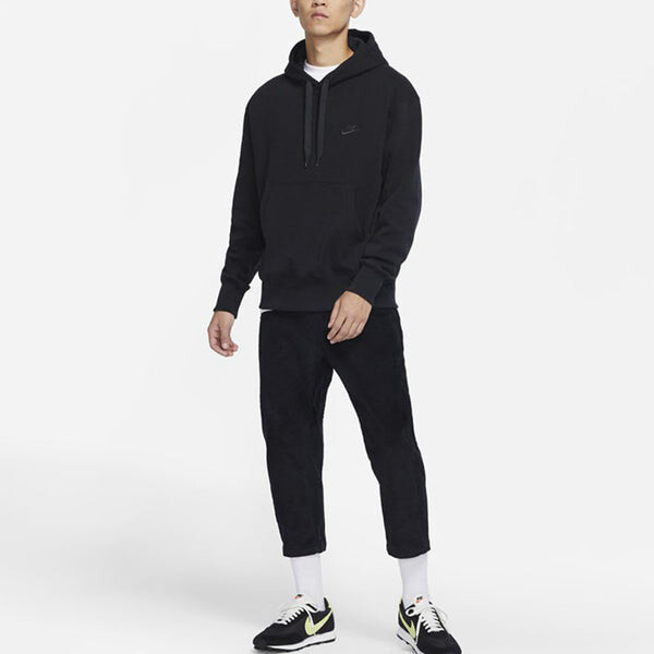 Толстовка Men's Nike Sportswear French Terry Embroidered Logo Solid Color Black, черный — фото 3
