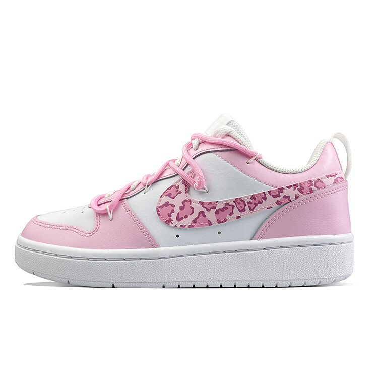 

Кроссовки Nike Court Borough Skateboard Shoes Women's Low-Top Pink, белый