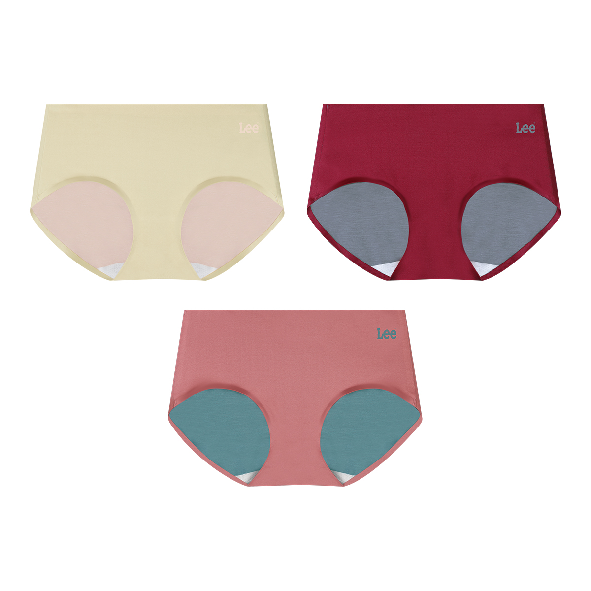 

Женские трусики набор из 3 штук, подарочная упаковка Lee, красный