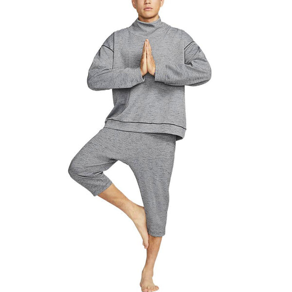 Брюки men's yoga dri-fit contrasting colors elastic waistband sports pants/trousers/joggers iron gray Nike, мультиколор — фото 3