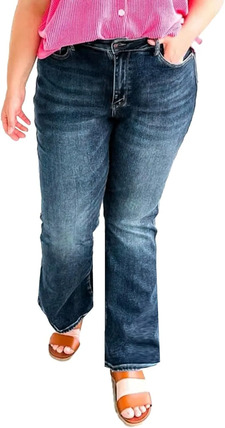 

Джинсы Bootcut с эффектом коррекции фигуры, Slimming Stretchy Wide Leg