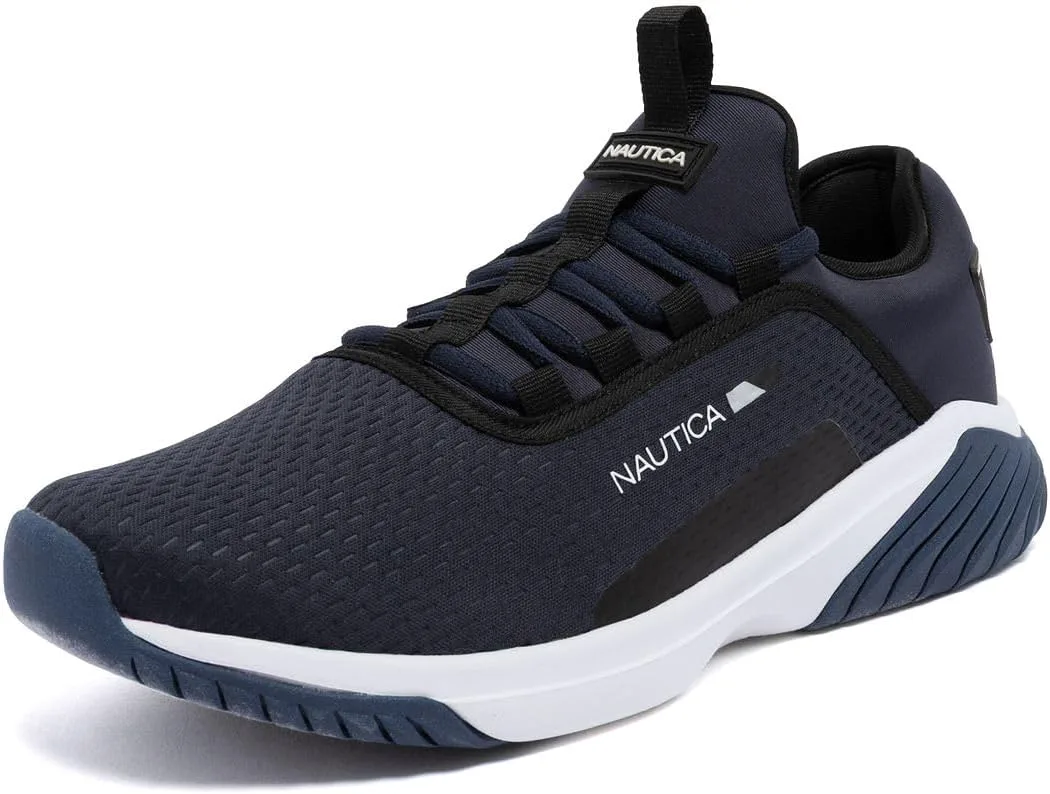 Мужские кроссовки Nautica - стильная и комфортная повседневная обувь для модной ходьбы и бега | Атлетическая обувь на шнуровке, черный