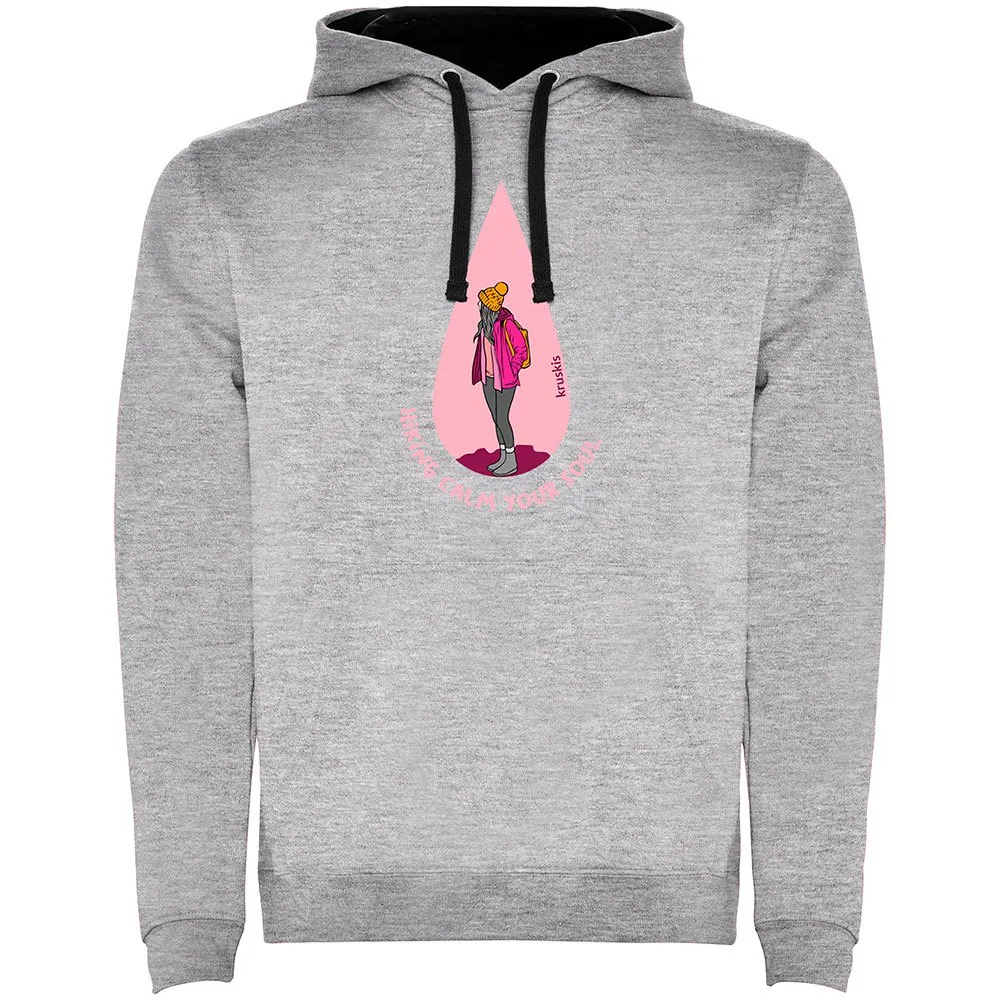 

Худи Kruskis Calm Your Soul Two-Colour, серый