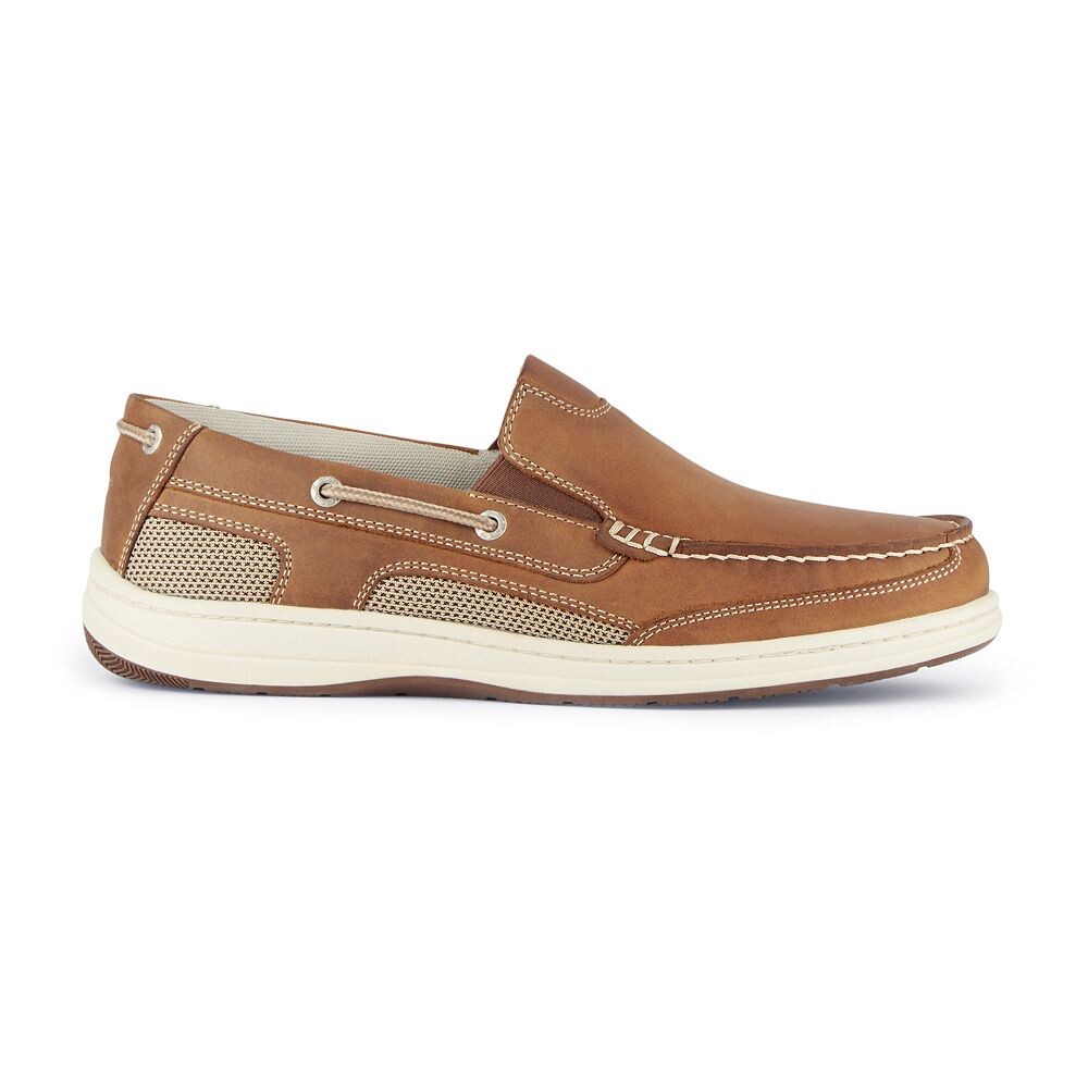 Мужские кожаные водонепроницаемые топсайдеры Dockers Tiller, цвет Dark Tan — фото 3