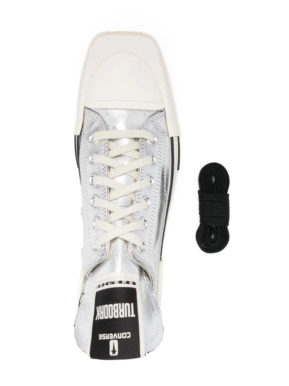 Кеды Turbodrk Chuck 70  x Drkshdw x Rick Owens Converse, серебряный — фото 4