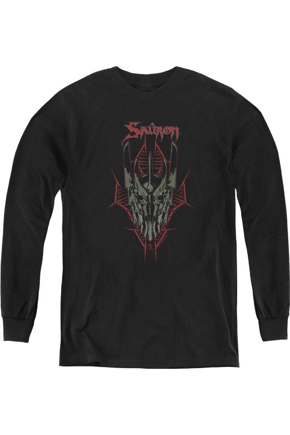 

Футболка с длинным рукавом Hobbit Evils Helm Youth Gildan, черный