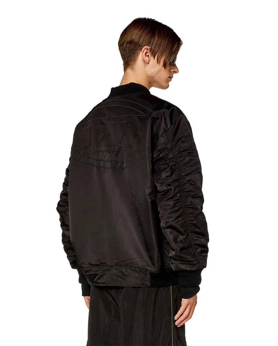 

Мужская черная спортивная куртка на молнии Diesel, черный