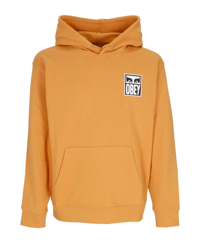 

Легкая толстовка с капюшоном и изображением глаза. Obey, желтый