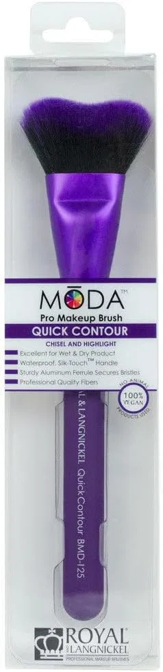 Кисть для контурирования Royal & Langnickel Moda Quick Contour, 1 шт, фиолетовый — фото 4