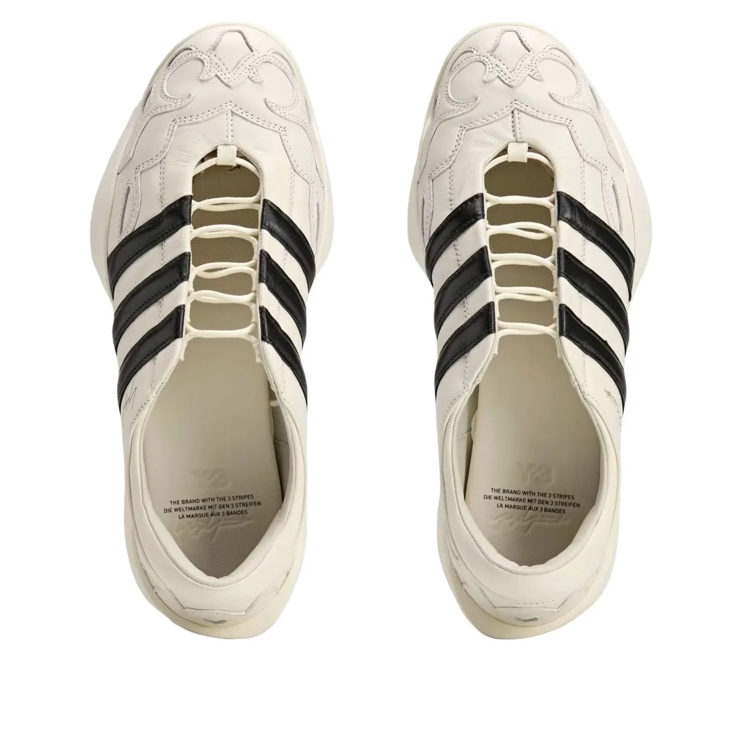 Туфли Adidas Y-3 Regu Mary Jane 'Off White Black' — фото 3
