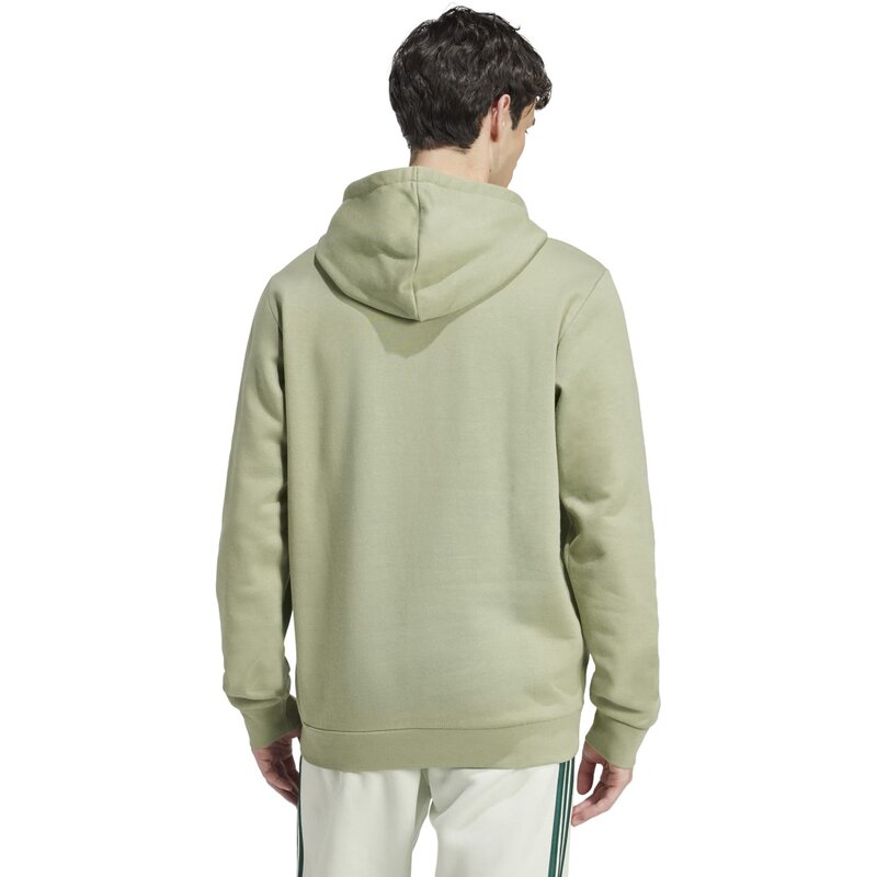 Толстовка с капюшоном Essentials из флиса Adidas, цвет tengrn — фото 3