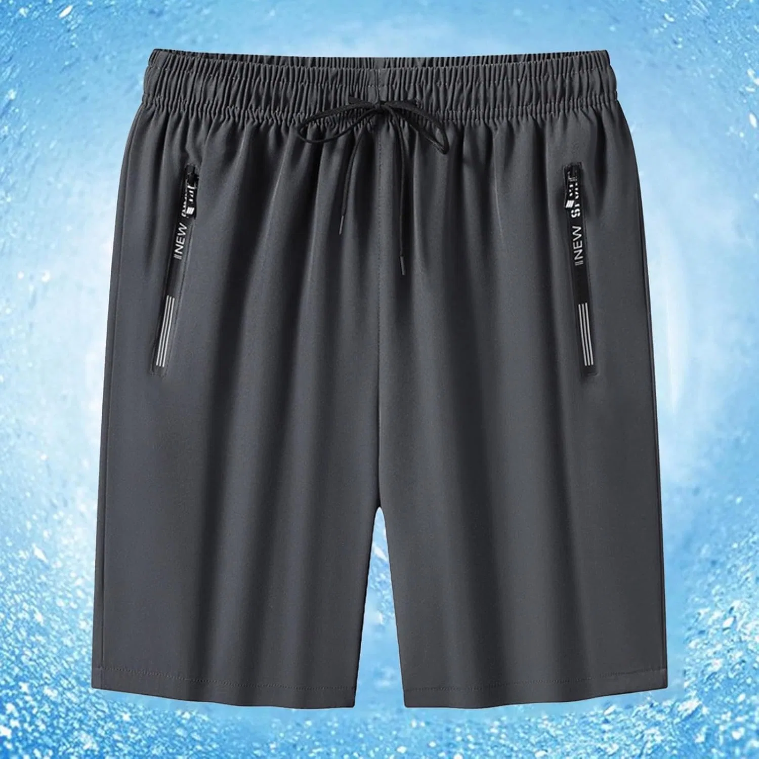 Шорты Active из льняного шелка, Unisex, B07 Grey — фото 2