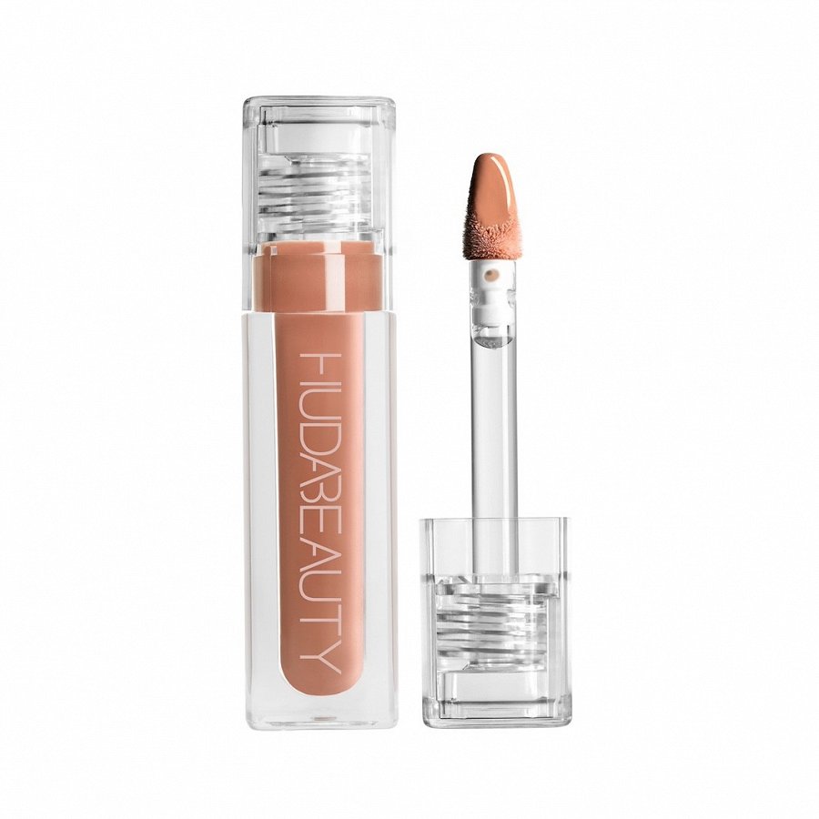 

Блеск для губ #fauxfilter extra shine lip gloss Huda Beauty, цвет honey, 3.9 мл