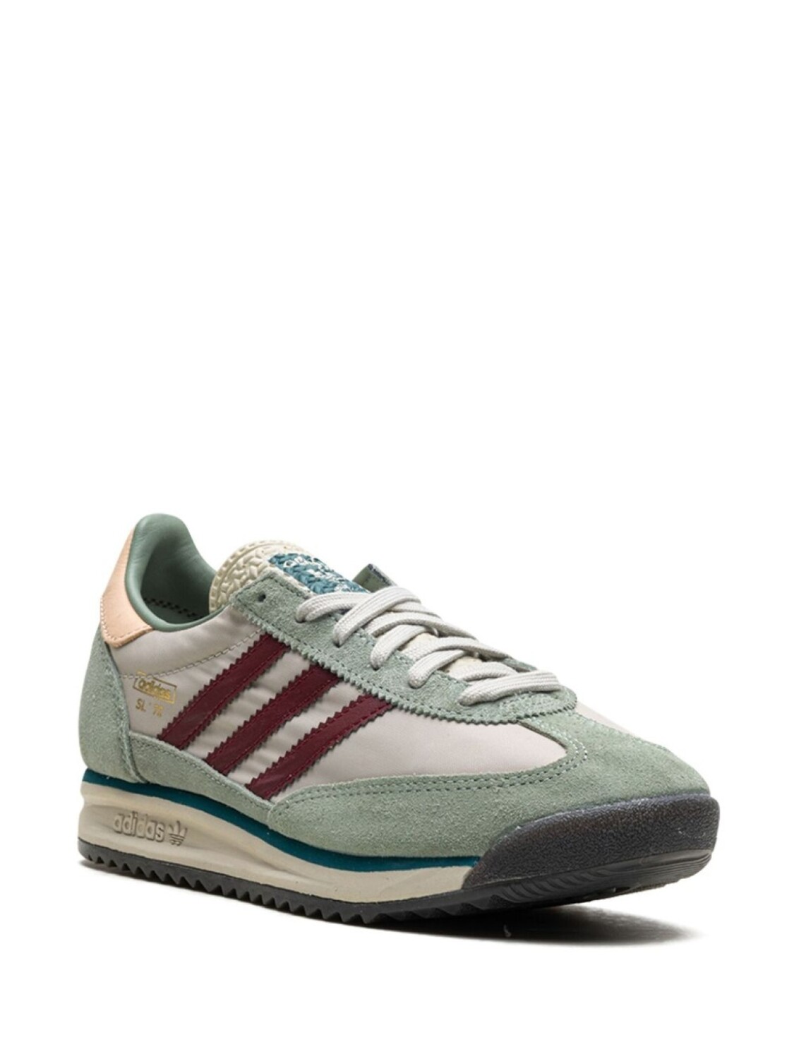 Кроссовки Adidas SL72 RS "Putty Grey Shadow Red", зеленый — фото 2